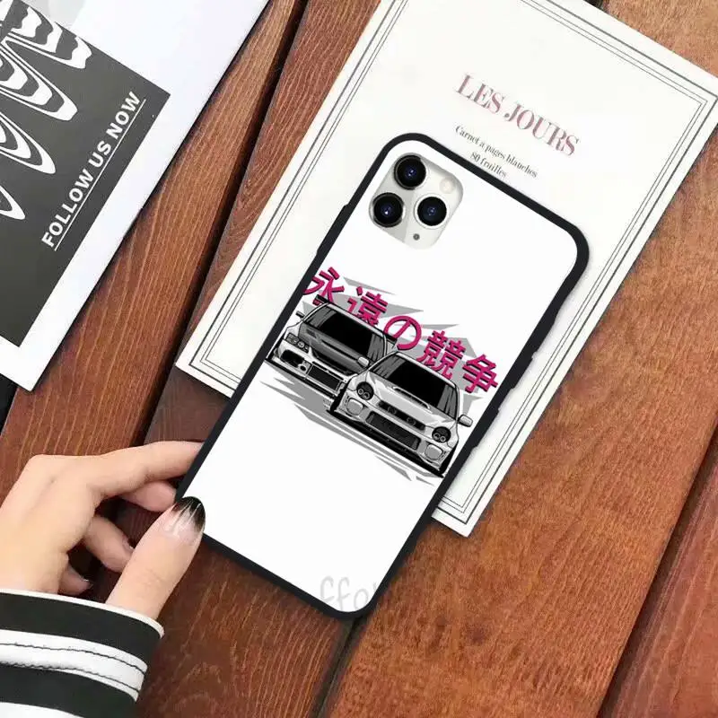 

Cartoon racing car JDM anime Phone Case for iPhone 11 12 pro XS MAX 8 7 6 6S Plus X 5S SE 2020 XR