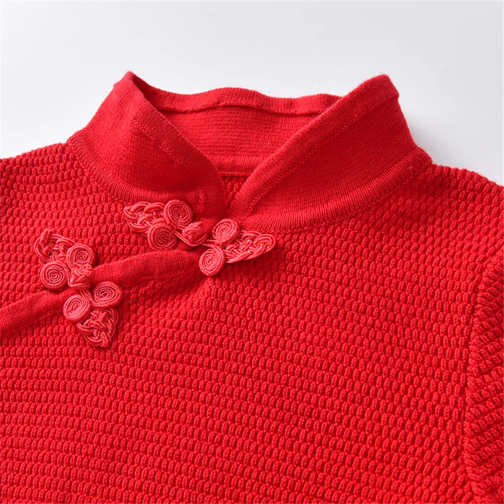 Новый весенний трикотажный комбинезон-Ципао в китайском стиле из 100% хлопка