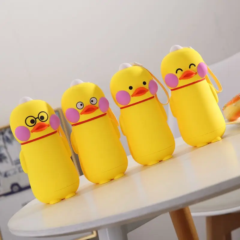 Мини Мультяшные украшения милая утка уникальный подарок бутылка для воды