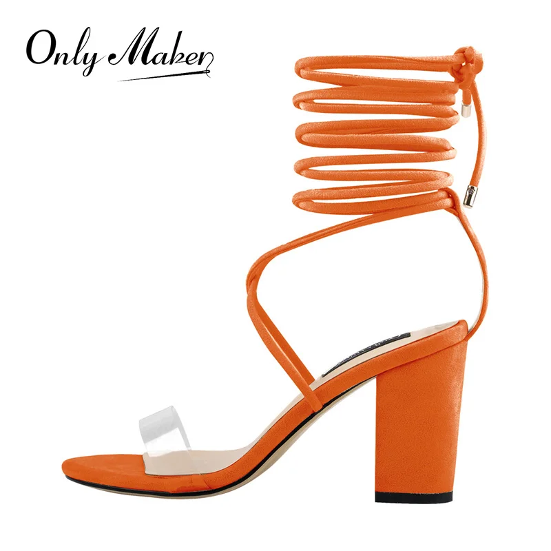 Onlymaker/женские сандалии-гладиаторы с ремешками на лодыжках шнуровке высоком