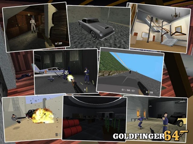 64 бит игры ** GOLDFINGER 007 (версия для США! Поделка из золотой глаз!)|Игры консолей| |