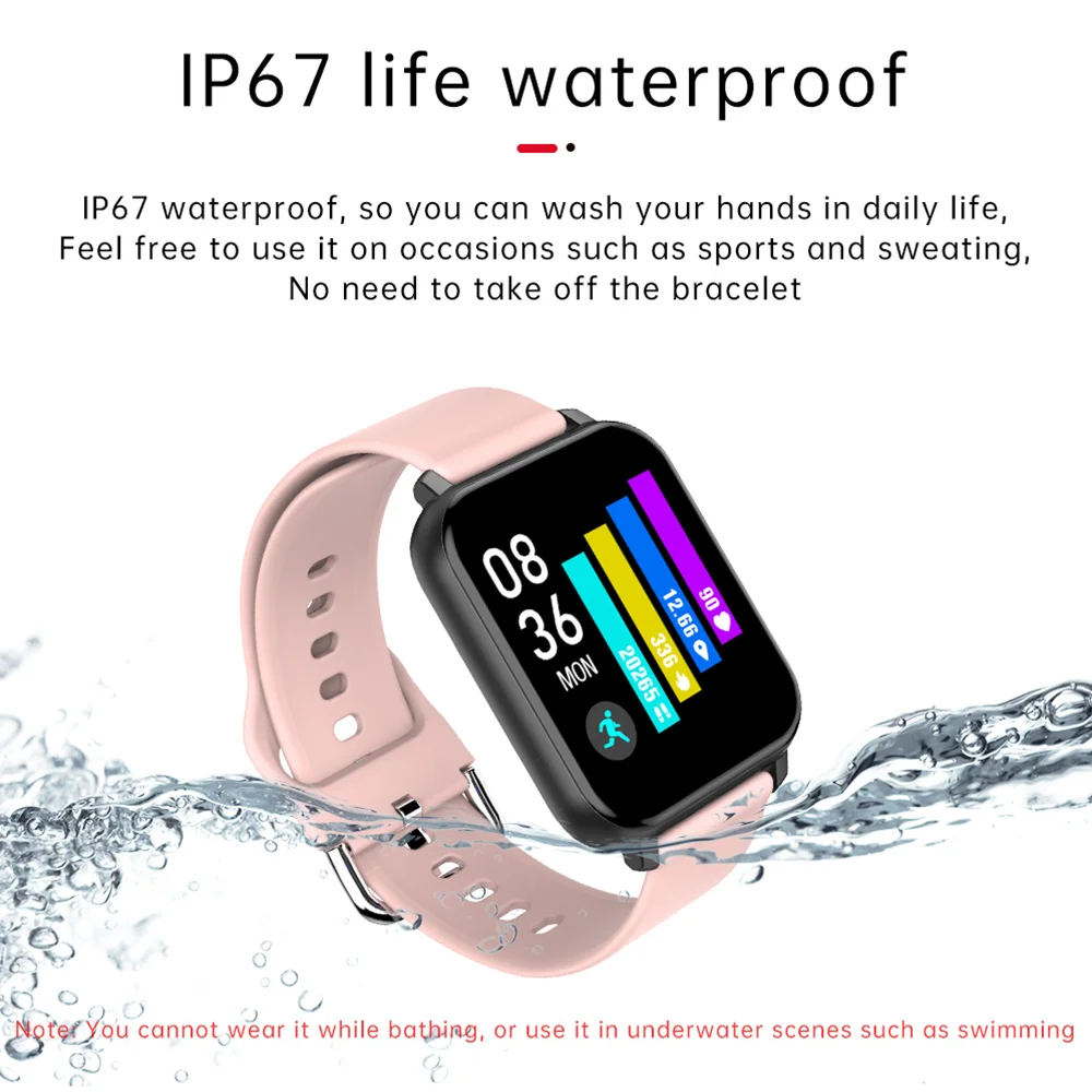 

Full Touch SmartWatch 2020 Women Men Fitness Tracker Electronics Wrist Watch For Android IOS Blood Pressure Smart watch Clock