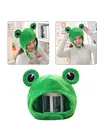 Забавная большая лягушка Глаза Мультфильм Плюшевая шляпа игрушка Зеленый головной убор Кепка Косплей Костюм F3MD