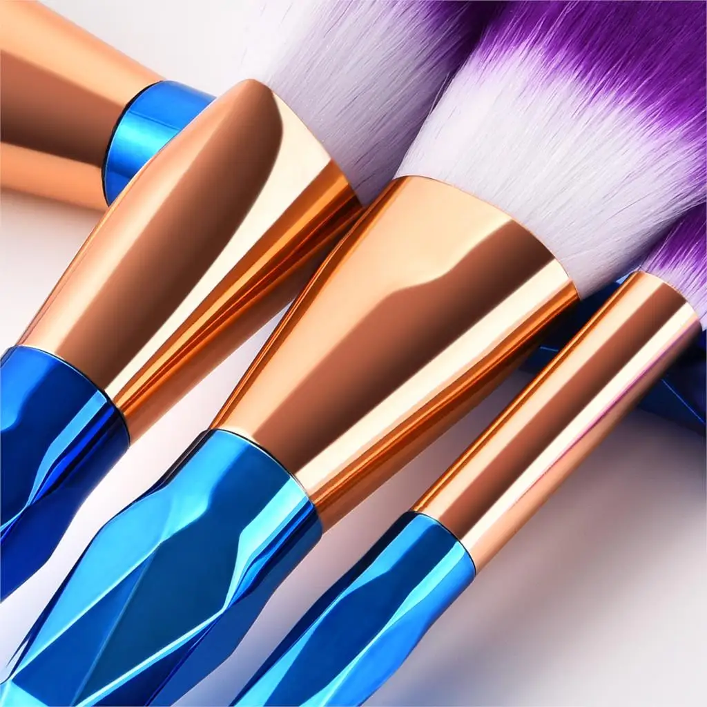

7Pcs Diamond Makeup Brushes Set Foundation Blending Powder Eyeshadow Contour Concealer Blush Cosmetic Beauty Make Up Tools
