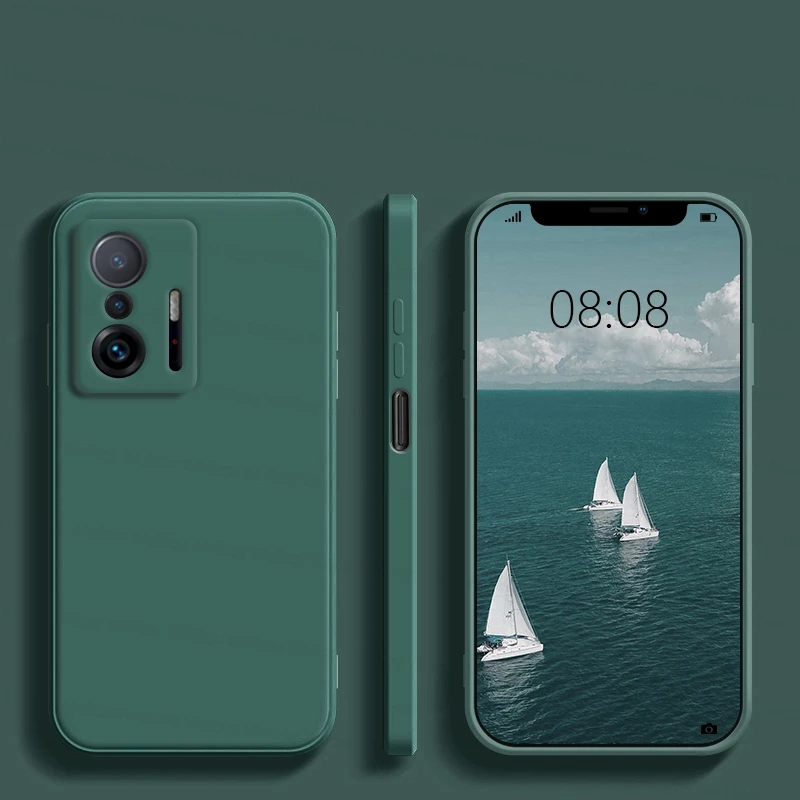 For Xiaomi 11T Pro Case Xiaomi Mi 10T 11i 11X 11T Pro Shockproof Bumper Liquid Silicon Soft Phone Back Cover For Xiaomi 11T Pro