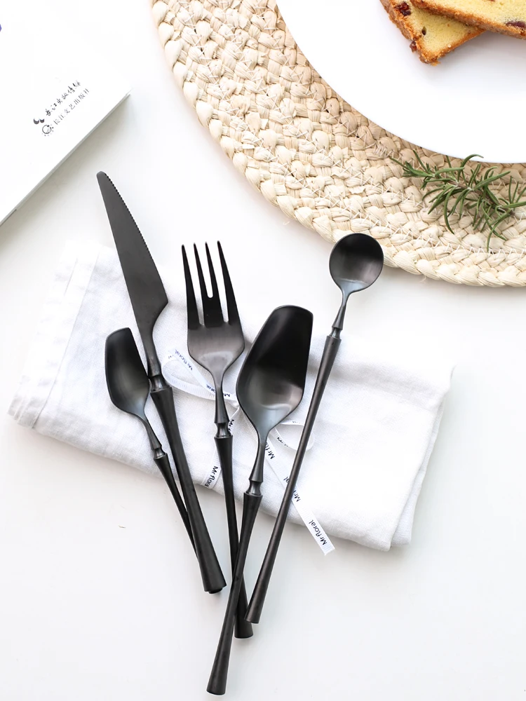 4pc Mirror Polishing Gold Dinnerware Cutlery Set Stainless Steel Utensils Kitchen Dinner Party Besteck Knife Fork Spoon EE6DC | Дом и сад