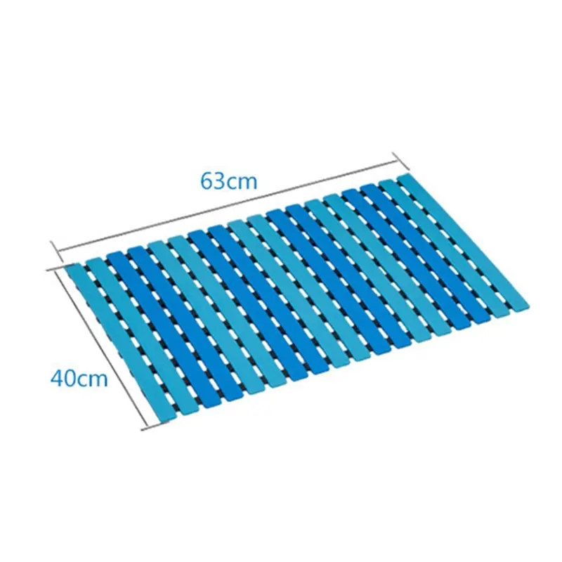 

40x63cm Anti-slip Bath Mats Shower Floor No Suction Cup Bath Mat Massage Carpet for Kitchen Bathtub Hallway