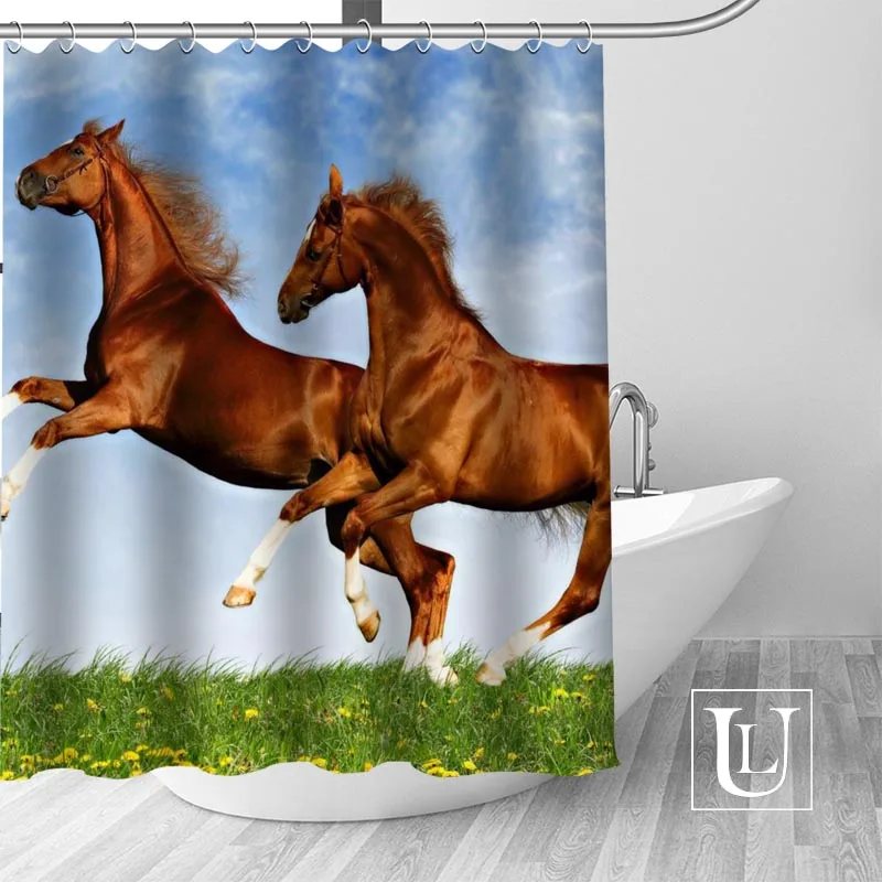 

Custom Horse Shower Curtain MORE SIZE Waterproof Fabric Shower Curtain for Bathroom Decor Dropshipping