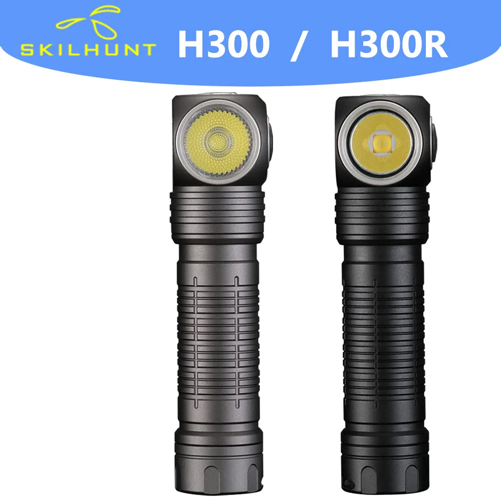 SKilhunt H300 / H300R USB Rechargeable Flashlight L-shpe Headlamp 2500 Lumens XHP50.2 LED Metal Magnetic Outdoor Headlight