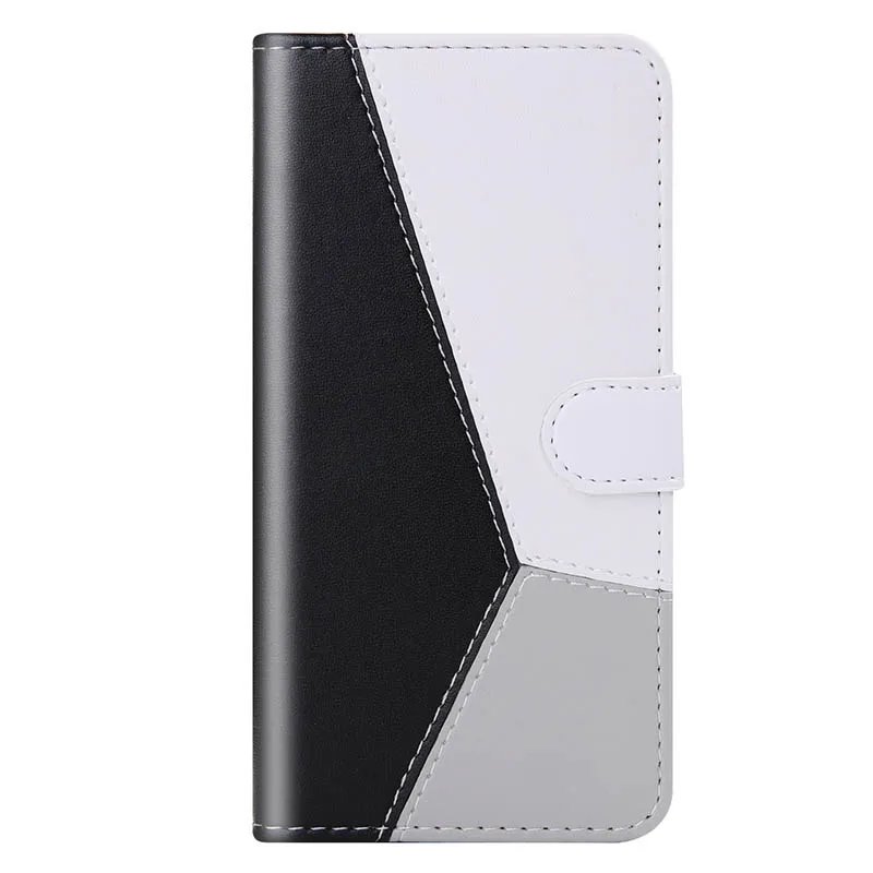 Black Три цвета флип чехол для samsung Galaxy Note 10 Pro S10 Plus S10e S7 Edge S8 S9 A7 A6 J6 J4 Plus A10 E S чехол A20 - Цвет: Black