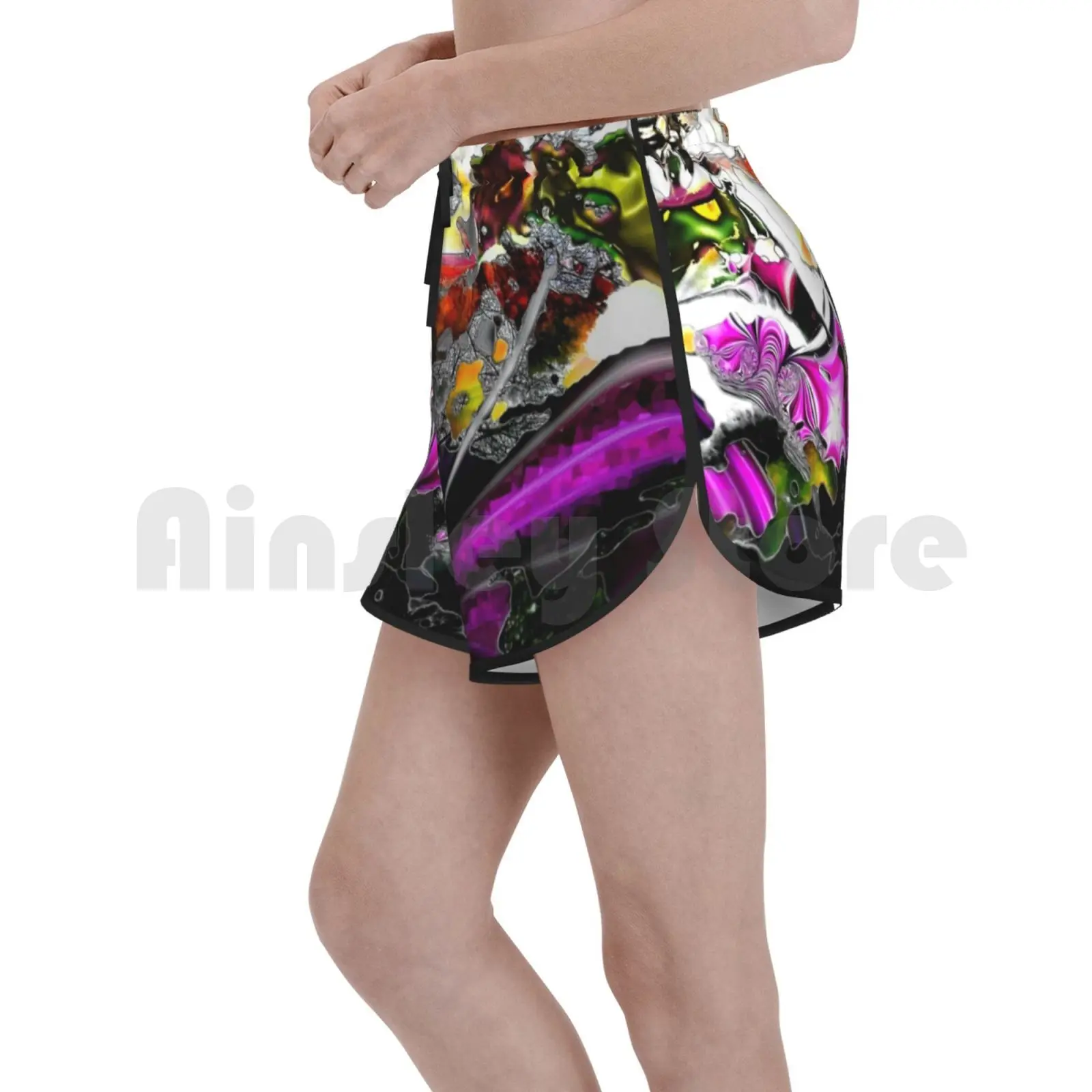 Кашмирские Шорты для плавания быстросохнущие женские пляжные шорты золотая