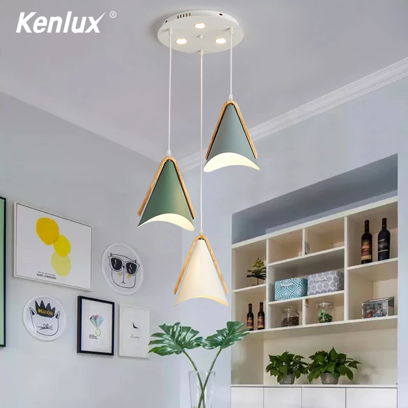 Скандинавская простая деревянная Подвесная лампа дизайнерская светодиодная