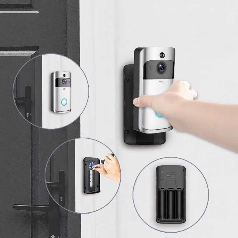 V5 умный дверной звонок IP-камера Wi-Fi беспроводной визуальная запись домашний