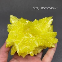 100 natural burmese yellow natural sulphur ore rough crystal gemstone specimens free shipping
