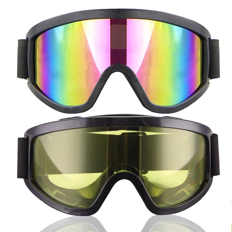

2021 Fashion New Men Women Ski Goggles Scooter ATV Helmet Eyewear Velar Tinted Off Road Motocross Glasses Films Can Replacement