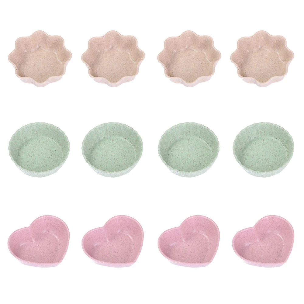 Тарелка для соуса из пшеничной соломы маленькая пластиковая тарелка уксус