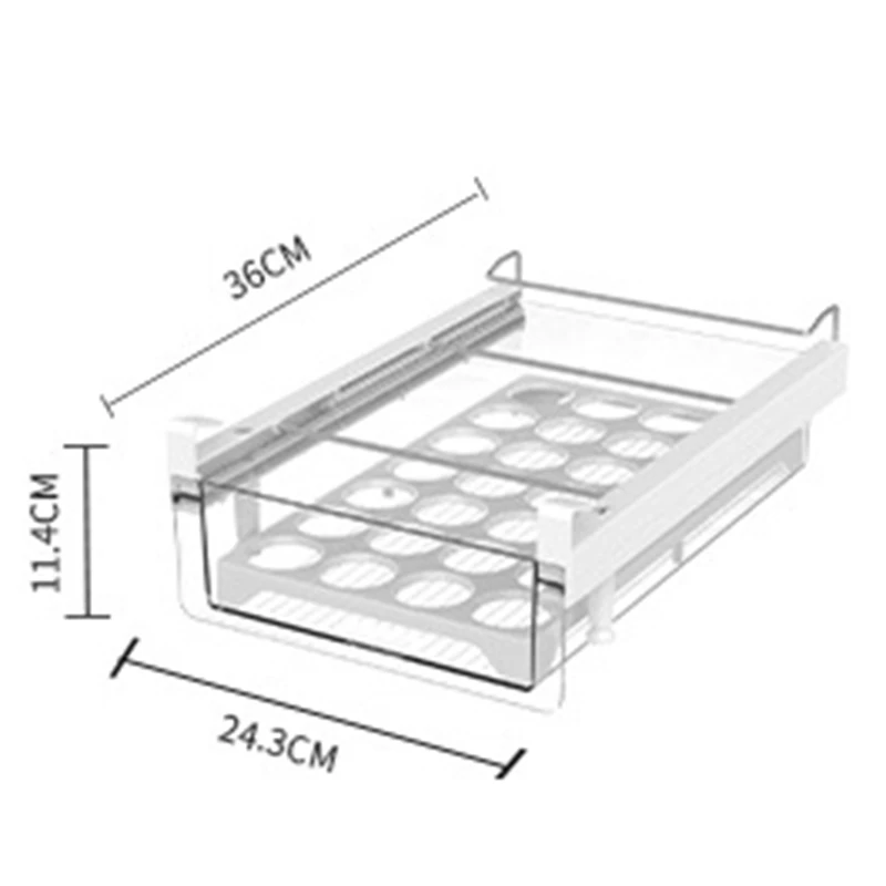

Refrigerator Storage Box, Drawer Type Egg Box, Drawer Storage Hanger, Internal Shelf, Fresh-Keeping Box