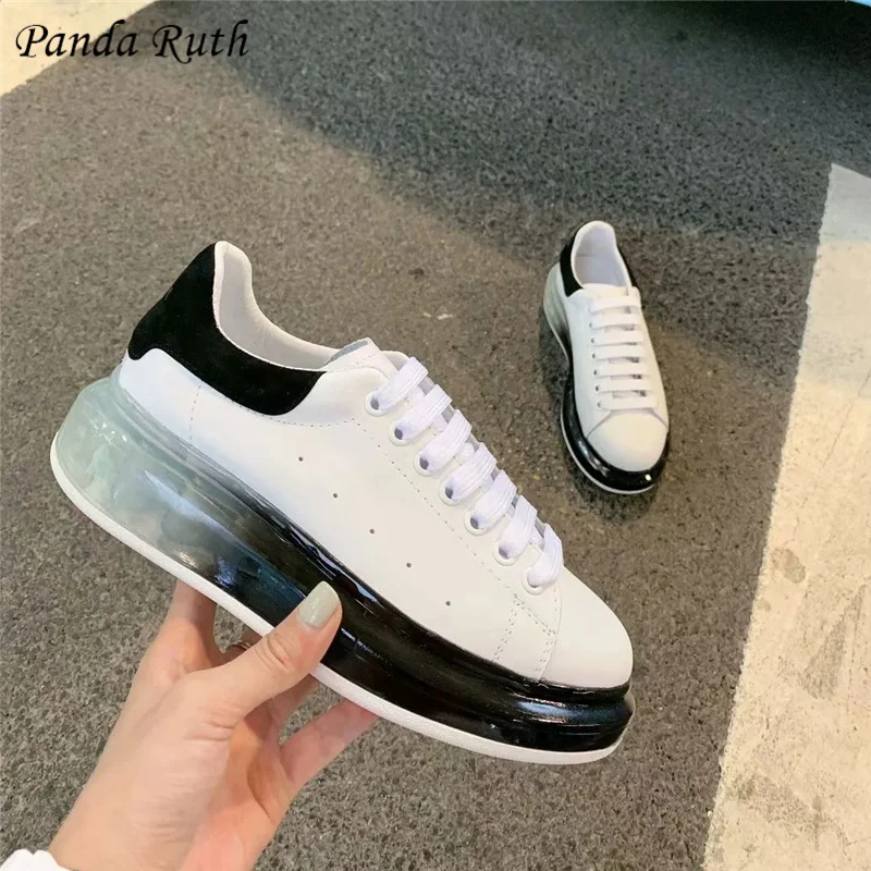 RandaRuth/2019 г. Осенняя обувь женская модная на плоской подошве из натуральной кожи