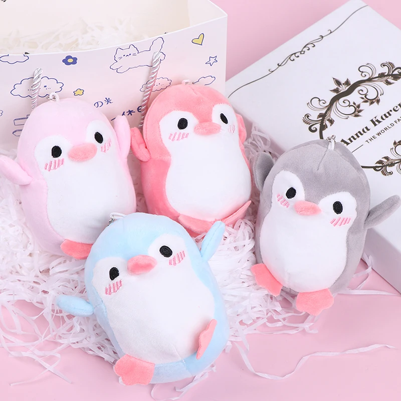 

1Pc Lovely 12CM Penguin Stuffed Plush Toy Baby kid's Gift Key Chain Plush Toy Doll Random Color