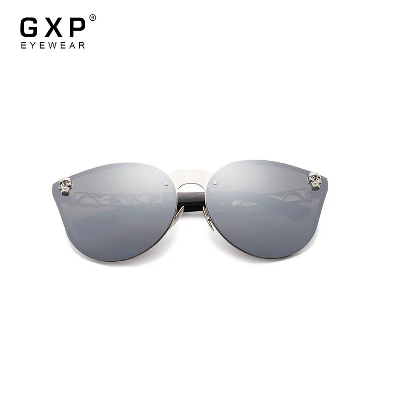 GXP Роскошные брендовые Модные женские готические зеркальные очки с черепом и