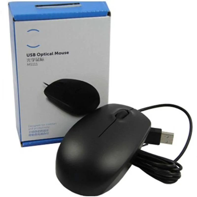 

For Dell MS111USB Wired Mouse Notebook Desktop Office Mouse Computer Accessories USB Wired Mouse for PC laptop office