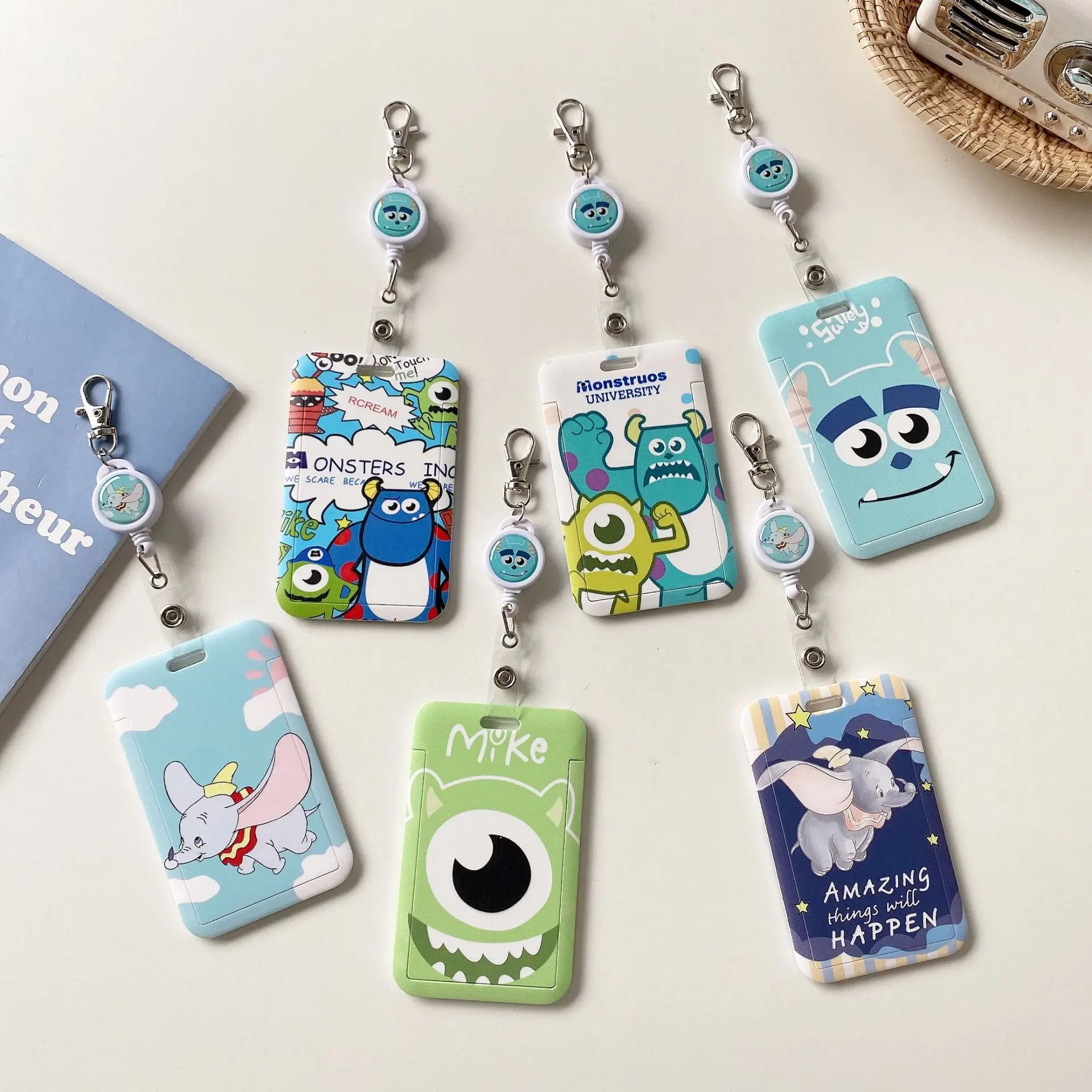 

Чехол для карт из мультфильма «Disney Monsters University Mr Q Sullivan», пластиковый рюкзак для украшения, Милая женская модная мини сумка для карт, Дамбо
