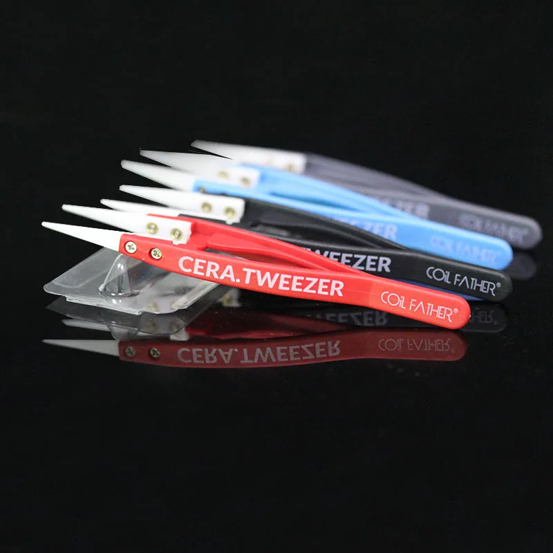 

Coil Father Elastic Ceramic Tweezer Vape Tweezer Coil DIY Tool for IQOS Alien Coil Wax Vape fit Vape Accessory
