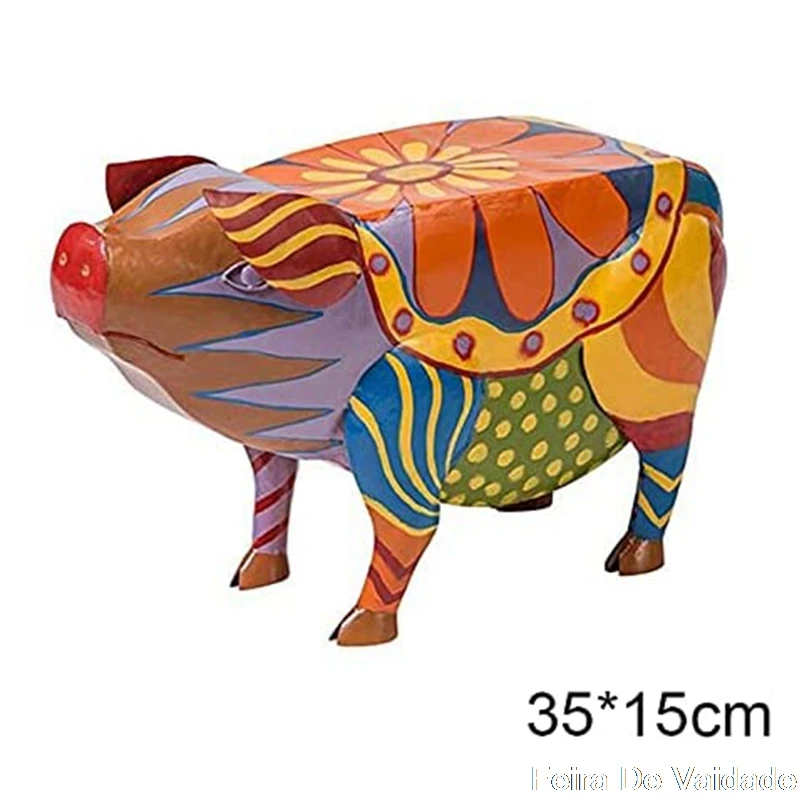 

Display Mold Attractive Realistic Delicate Outdoor Innovative Painted Pig Statue for Garden
