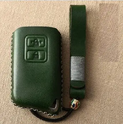 2Button green Чехол из натуральной кожи с дистанционным управлением для автомобиля Lexus IS200 IS350 ES200 ES250 ES300H GS200T GS300H NX300 RX200 RX450 LX Keys - Название цвета: 2Button green