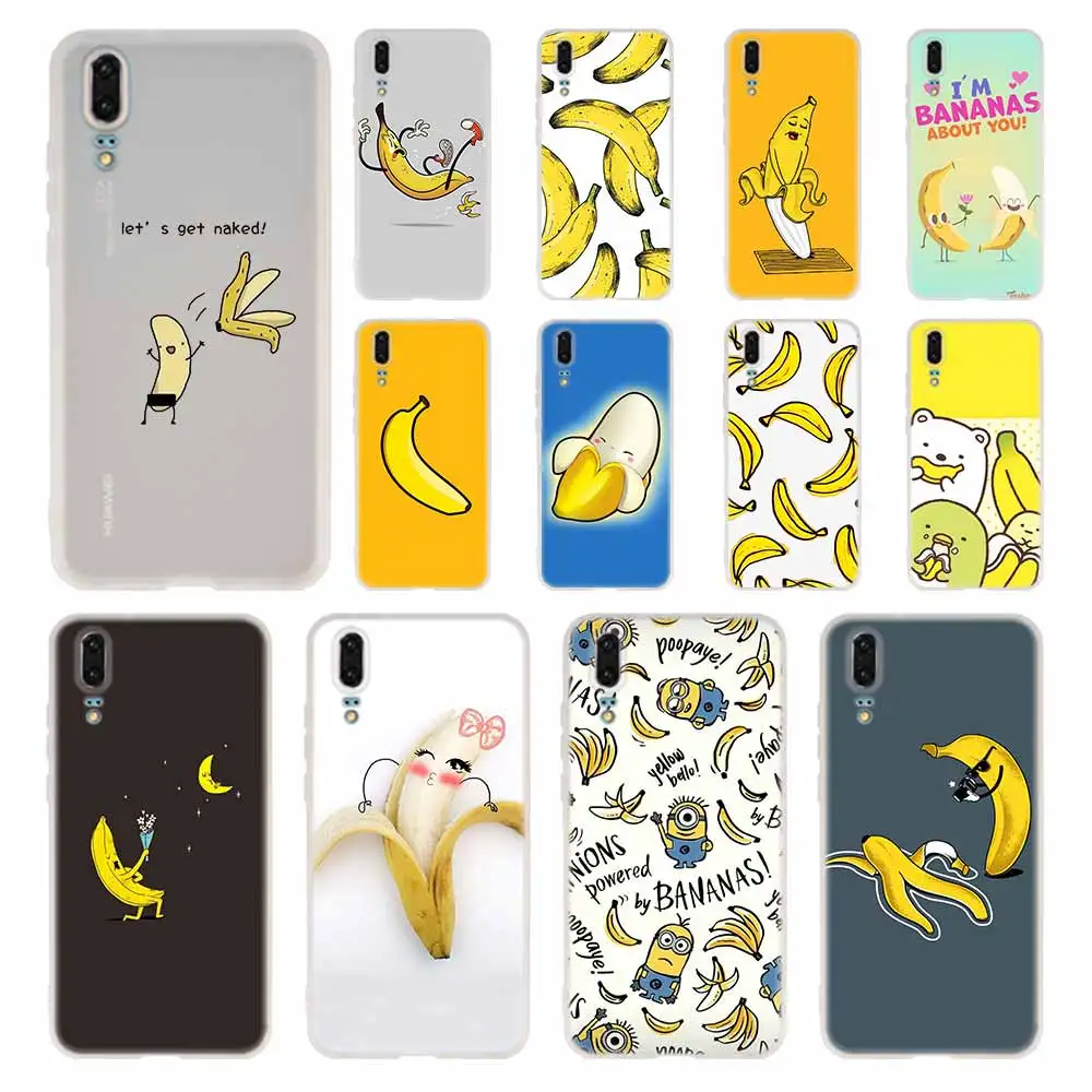 Силиконовый мягкий чехол из ТПУ для Huawei P30 P40 P20 Pro P10 P9 Lite P Smart Z 2020 Мультяшные Чехлы
