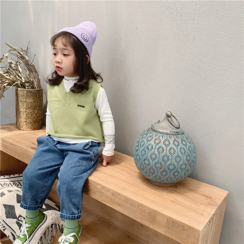 

Kids Jeans Spring Autumn Casual Korean Denim Pants for Girl Toddler Boys Pants 2 3 4 5 6 7 Years Toddler Boys Trousers 2020 New