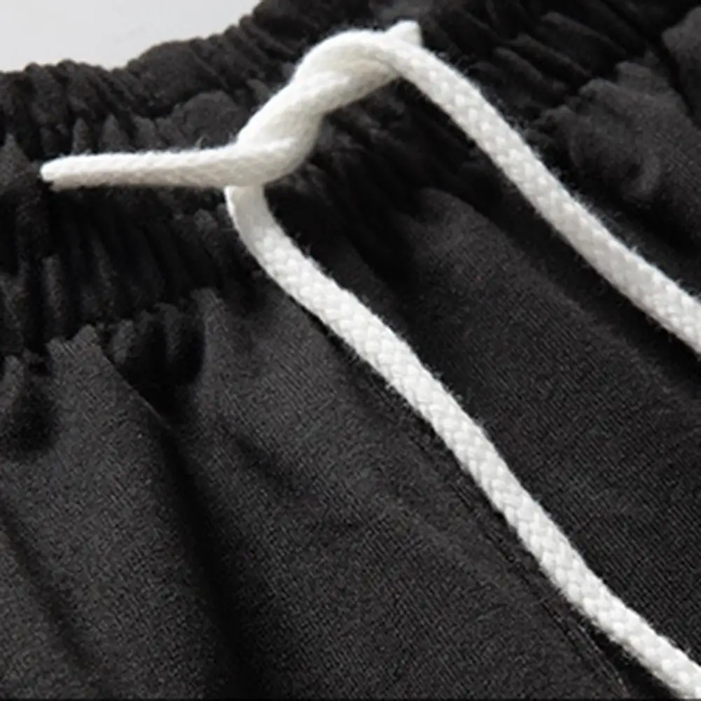 

Men Summer Shorts Sports pants Men Plus Size Solid Color Drawstring Shorts Fitness Fifth Pants Men Clothing 2021