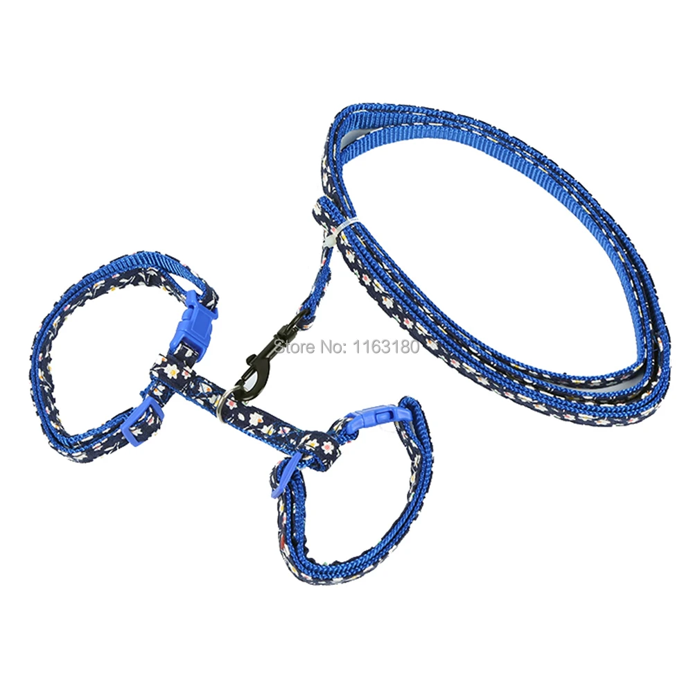 

240 Sets/lotCat Dog Leash And Adjustable Collar Harness Pet Traction Cat Kitten Halter Collar Cats Product