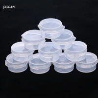 gislan 10pcs 5g make up jars mini sample bottle sealing pot face cream container plastic transparent case travel supplies