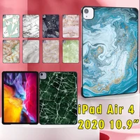 tablet hard shell for apple ipad air 4 2020 10 9 inch a2072 a2316 a2324 a2325 marble series pattern protective case