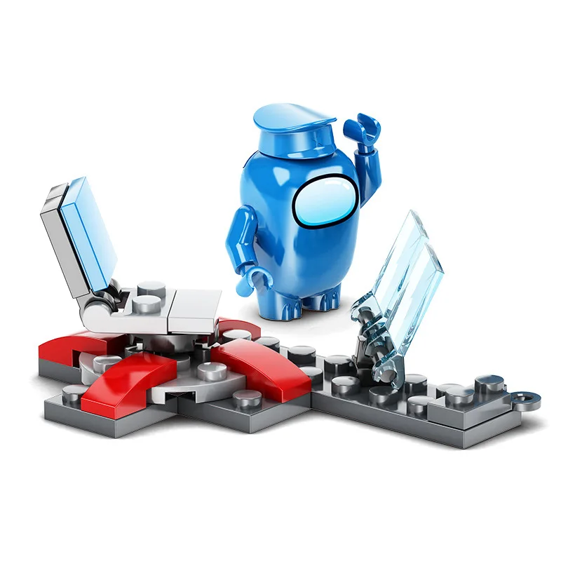 

8Pcs/Lot New Among Us Game Space Peluche Avatar Model Building Blocks Impostor Crewmates Figures Bricks Toys For Kids Gift