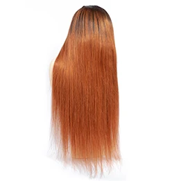TODAY ONLY Brazilian Straight Lace Front Human Hair Wigs For Black Women 613 Blonde Lace Front Wig Short Human Hair Wig Remy13x4 - Цвет: T1B/30