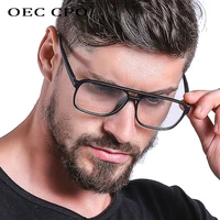 oec cpo anti blue light blocking filter reduces digital eye strain fashion men optical eye glasses frame clear lens eyewear o407