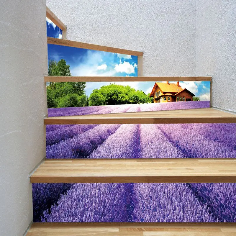 6 шт./компл. Съемная лестница наклейка s 3D &quotЛестница&quot самоклеющиеся Лестницы