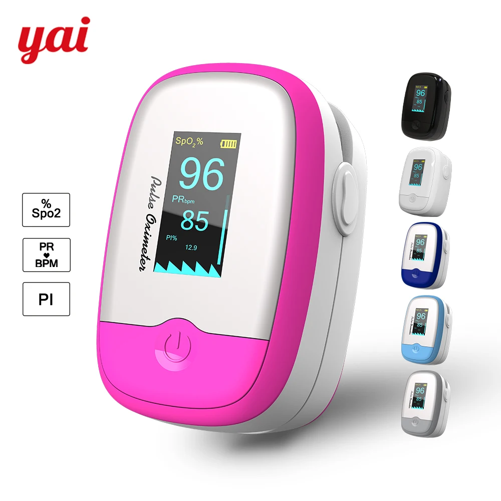 Пульсоксиметр на кончик пальца Женский прибор медицинский для измерения уровня