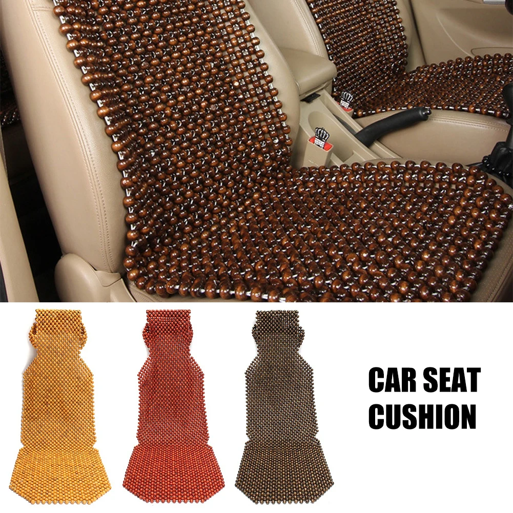 

45 X 130CM Summer Spring Cool Wooden Beads Seat Cover Massage Car Seat Cushion Auto Interior Decorative Accessories