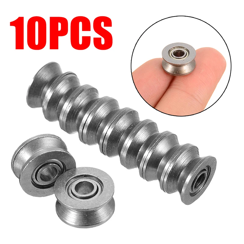 

20pcs 624VV U Groove Pulley Rail Ball Bearing Sealed Guide Wire Track Walking Rail Bearing 4*13*6mm Mayitr