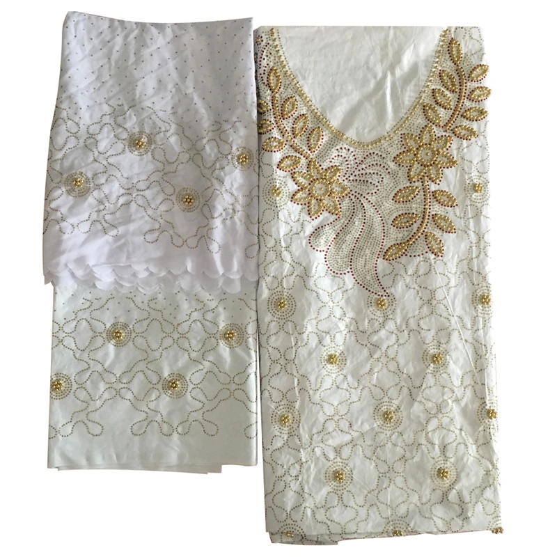 Африканская богатая ткань базин бусины блестящие цветочные материалы Дубай