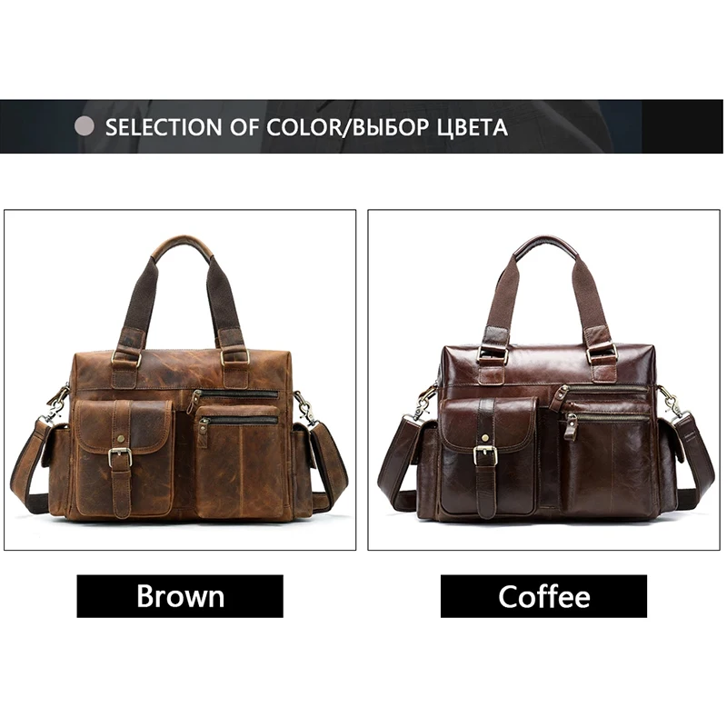 MVA мужской портфель из натуральной кожи большая сумка мессенджер Мужская офисная