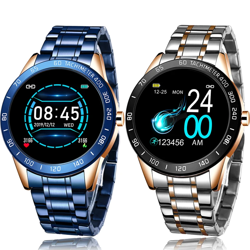 LIGE 2020 новые мужские умные часы светодиодный экран монитор сердечного ритма