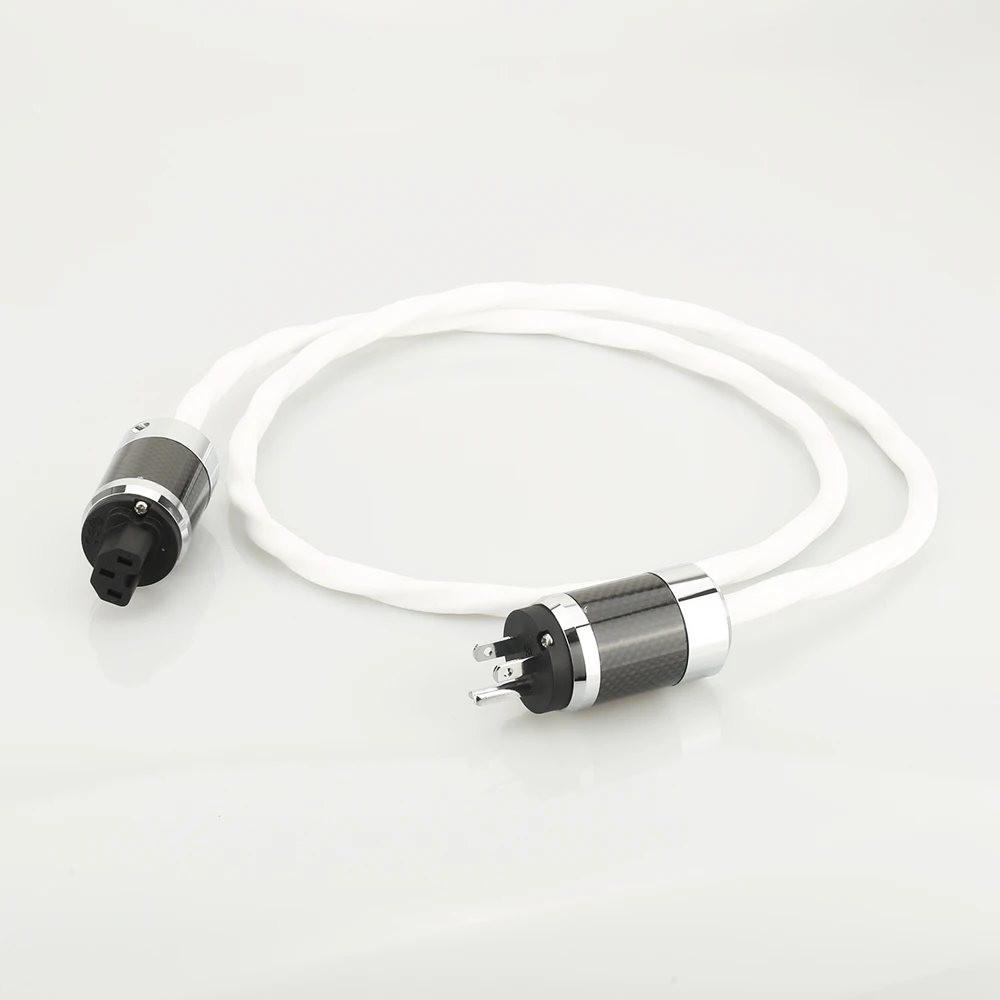 Высококачественный посеребренный кабель питания США с родиевым покрытием из