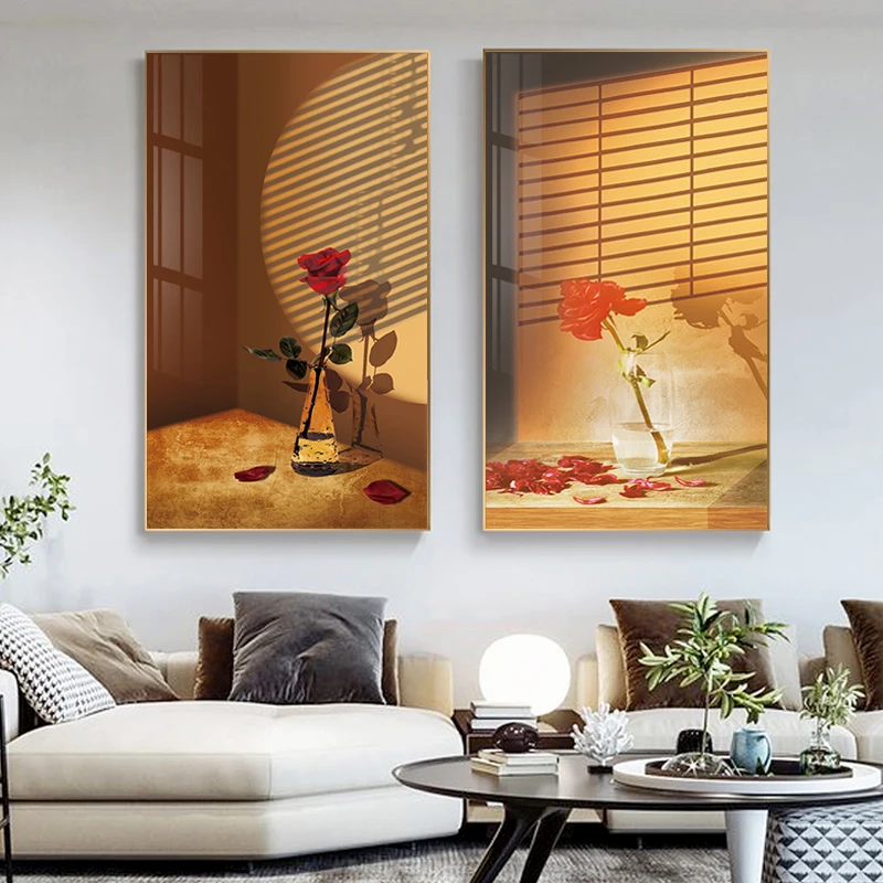 

Retro Still Life Flower Decoration Picture Print Nordic Canvas Poster Home Decor Modern Wall Art Canvas Painting for Living Room