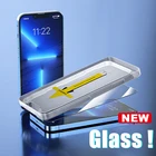 Новый артефакт установки пленки для iPhone 13 Pro Max 12 mini 11 защита для экрана X XR XS Max защитное закаленное стекло для телефона