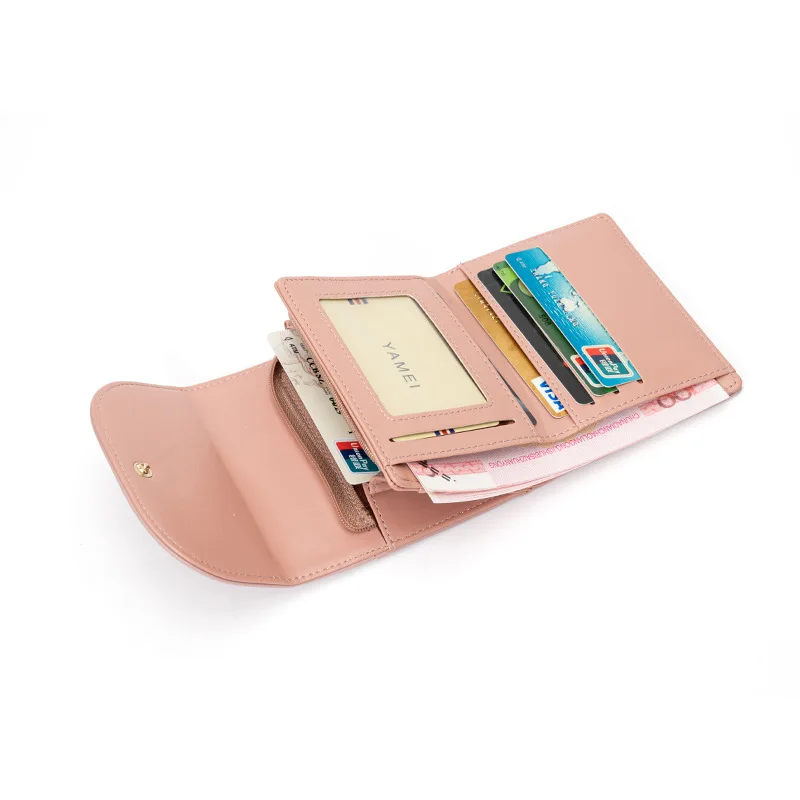 Fashion Women Short Wallet PU Leather Hasp Zipper Coin Card Holder Female Small 3 Fold Purse | Багаж и сумки