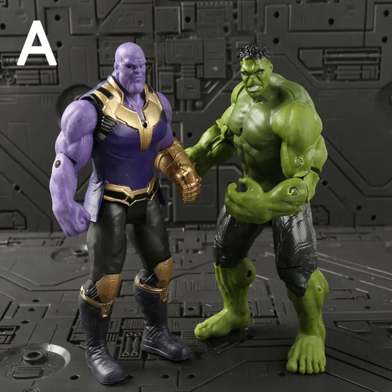 16cm Marvel Avengers 3 Super Hero Action Figure Infinite War Spiderman Hulk Ironman Black Panther Groot PVC Dolls Kids Toy Gift | Игрушки и